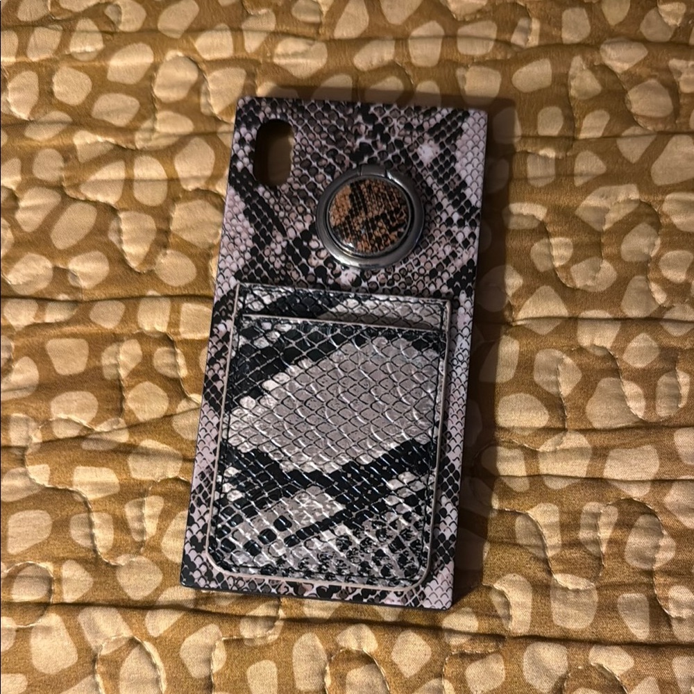 Flaunt brand • Phone Case with Ring Holder & card holder  IPhone XR